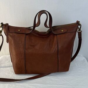 Fossil Brown Leather Shoulder Bag
